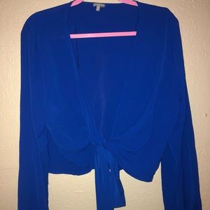 Blue Charlotte Russe top